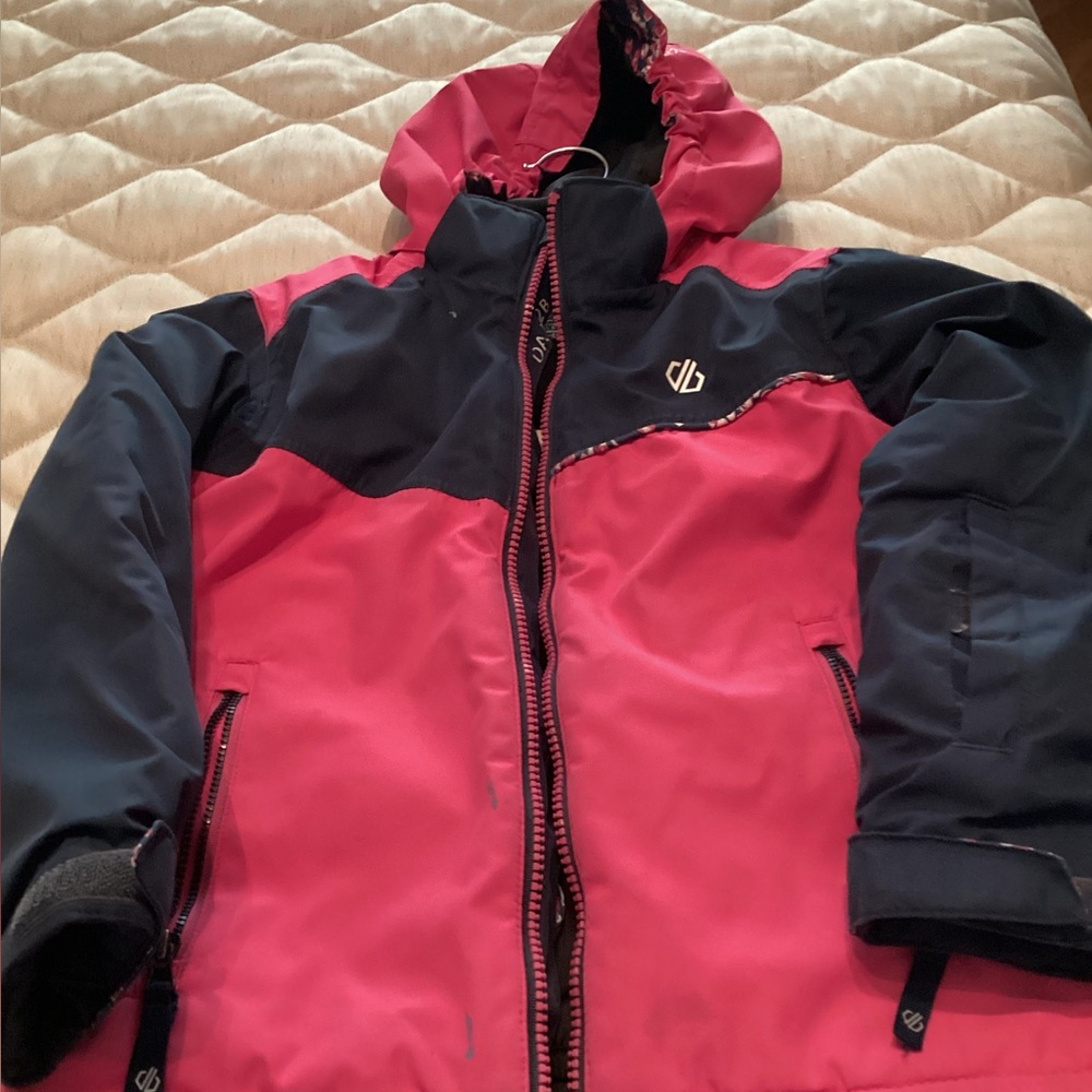 Dare2b Pink and Navy Ski Jacket for 5-6 year old